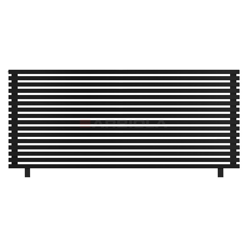 Arbiola Gorizont Ritmo HZ 2200-40-16 секций чёрный горизонтальный радиатор c боковым подключением (на ножках) Arbiola Gorizont Ritmo HZ 2200-40-16 секций чёрный горизонтальный радиатор c боковым подключением (на ножках)