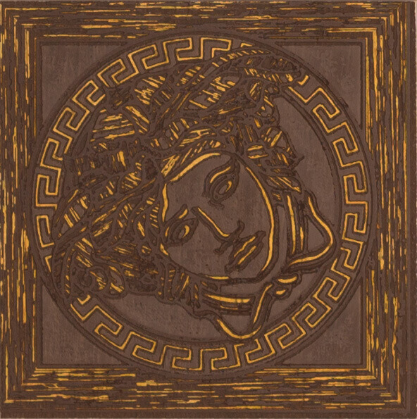 Versace Elite Tozzetto Medusa Oro Moka 13x13 см Вставка Versace Elite Tozzetto Medusa Oro Moka 13x13 см Вставка