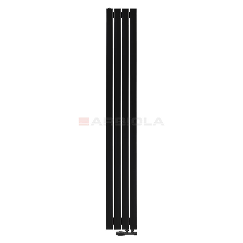 Arbiola Mono V 1500-60-04 секции черный вертикальный радиатор c нижним подключением Arbiola Mono V 1500-60-04 секции черный вертикальный радиатор c нижним подключением