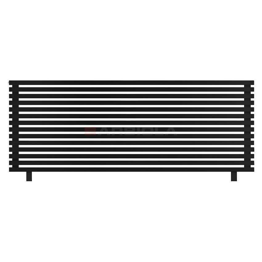 Arbiola Gorizont Ritmo HZ 2200-40-14 секций чёрный горизонтальный радиатор c боковым подключением (на ножках) Arbiola Gorizont Ritmo HZ 2200-40-14 секций чёрный горизонтальный радиатор c боковым подключением (на ножках)