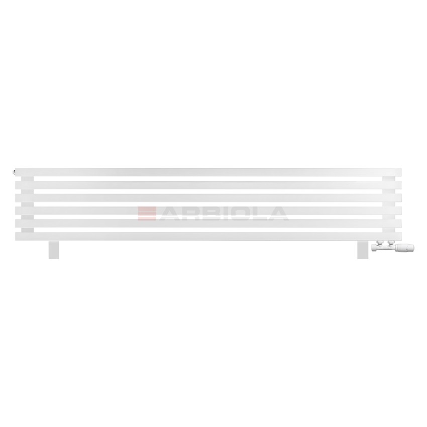 Arbiola Gorizont Ritmo VZ 1800-40-06 секций белый горизонтальный радиатор c нижним подключением (на ножках)