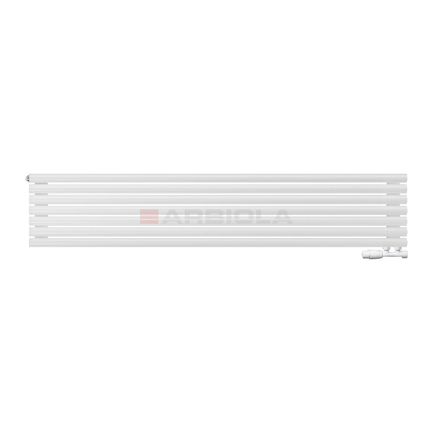 Arbiola Gorizont Iris V 1800-42-07 секции белый горизонтальный радиатор c нижним подключением Arbiola Gorizont Iris V 1800-42-07 секции белый горизонтальный радиатор c нижним подключением