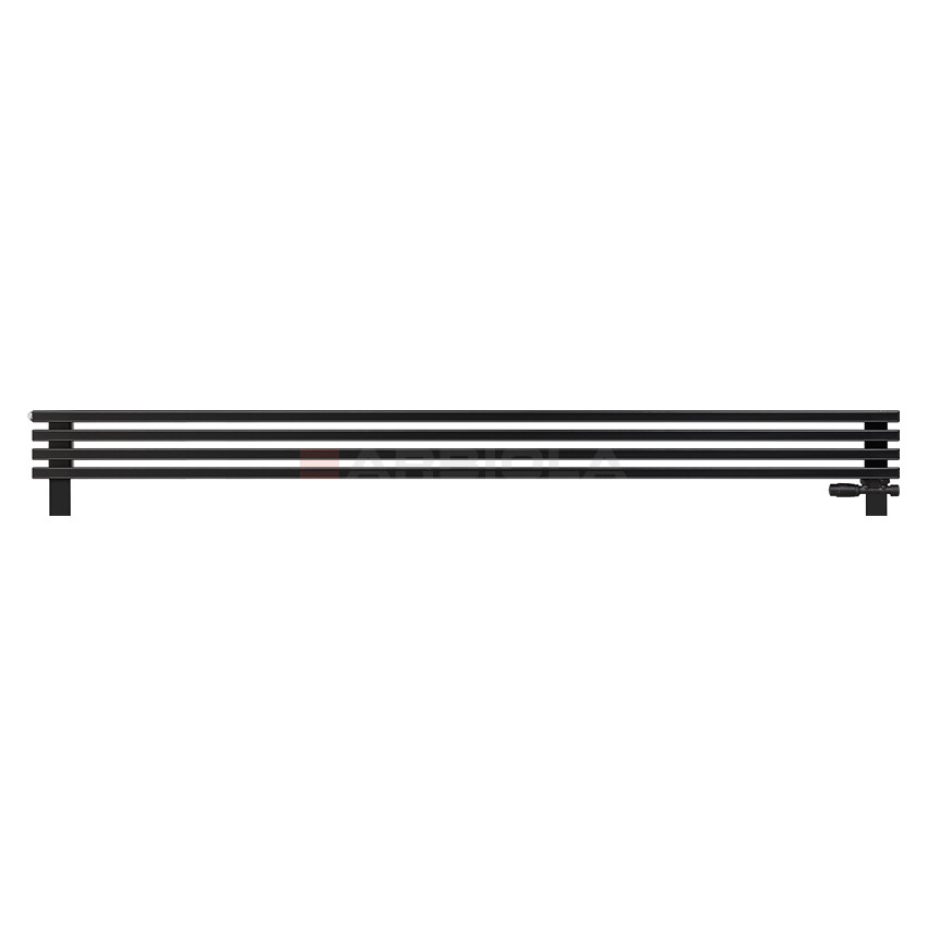 Arbiola Gorizont Compact VZ 2500-63-04 секции черный горизонтальный радиатор c нижним подключением с ножками Arbiola Gorizont Compact VZ 2500-63-04 секции черный горизонтальный радиатор c нижним подключением с ножками