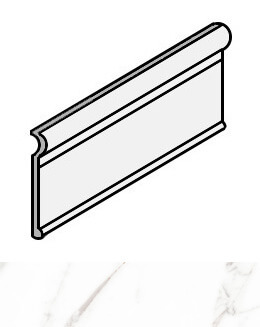 Caesar Anima Zoccolo Statuario Venato 15x30 см бордюр Caesar Anima Zoccolo Statuario Venato 15x30 см бордюр