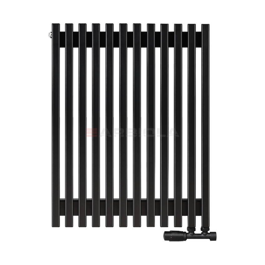 Arbiola Compact V 750-63-12 секции черный вертикальный радиатор c нижним подключением Arbiola Compact V 750-63-12 секции черный вертикальный радиатор c нижним подключением
