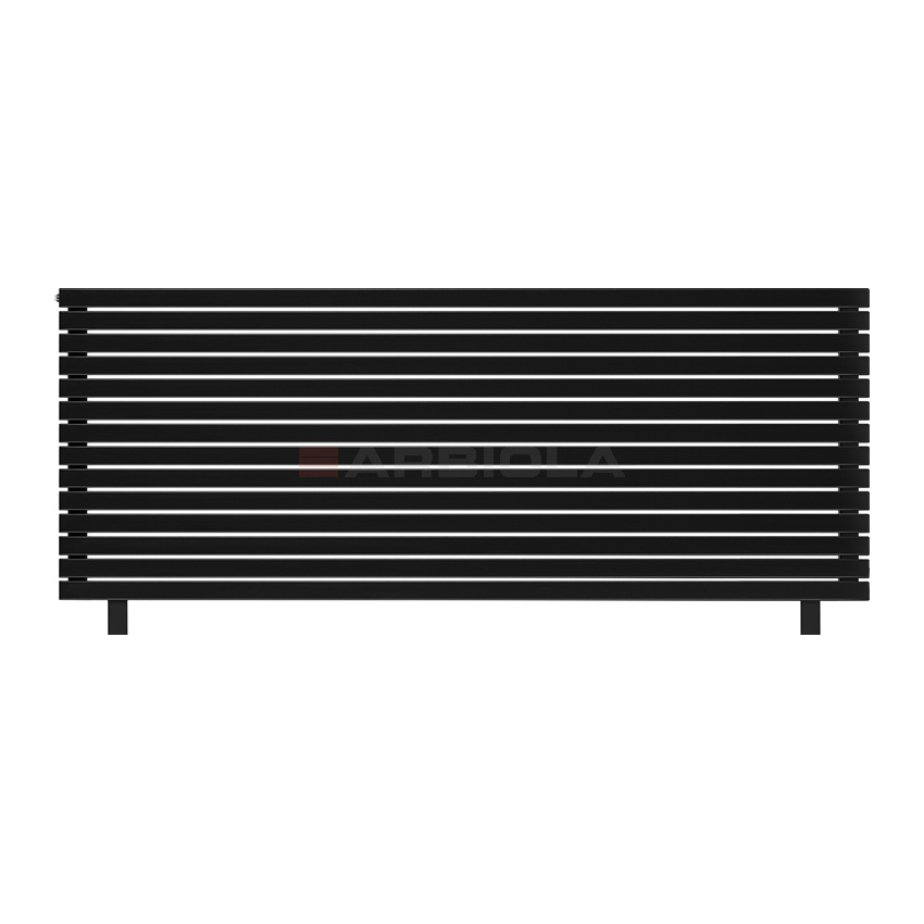 Arbiola Gorizont Liner HZ 2500-36-14 секции черный горизонтальный радиатор c боковым подключением с ножками Arbiola Gorizont Liner HZ 2500-36-14 секции черный горизонтальный радиатор c боковым подключением с ножками