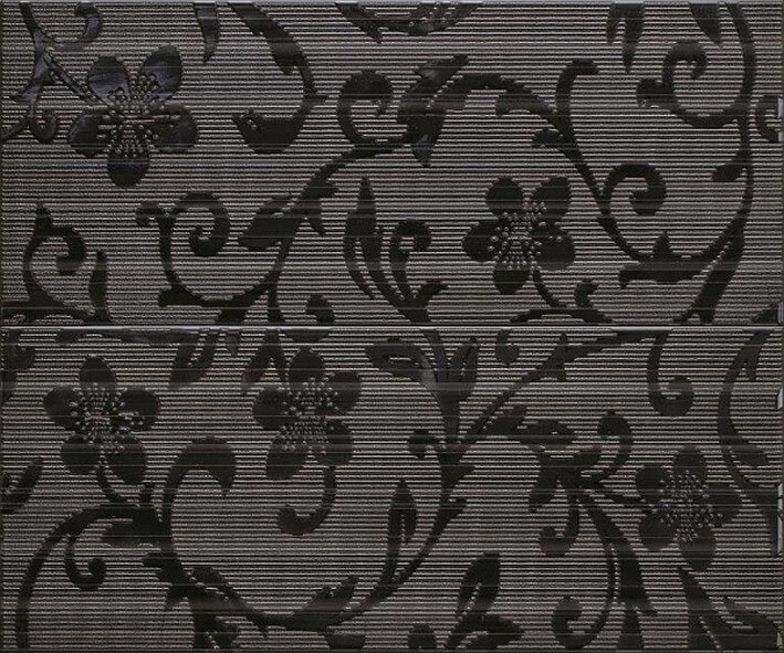 Ceramica Konskie, Crypton, Crypton glam black Панно (из 2-х пл.) 50х60 Ceramica Konskie, Crypton, Crypton glam black Панно (из 2-х пл.) 50х60