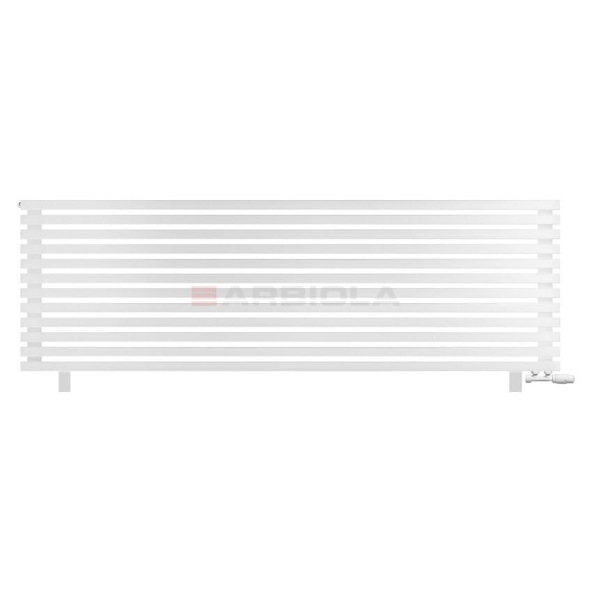 Arbiola Gorizont Ritmo VZ 2200-40-12 секций белый горизонтальный радиатор c нижним подключением (на ножках)