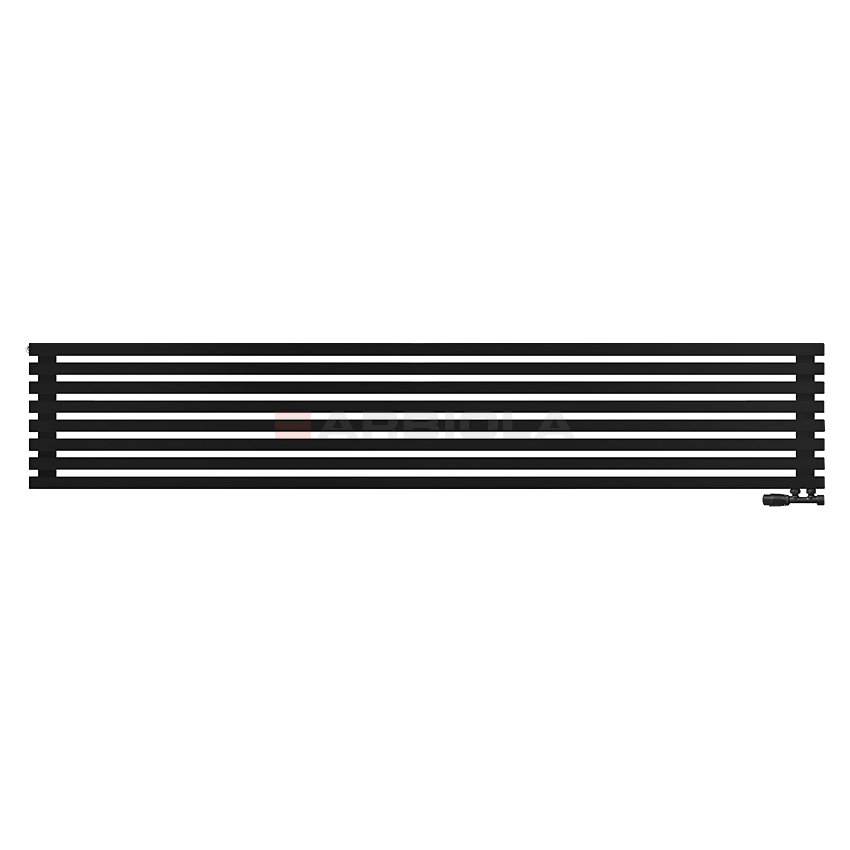 Arbiola Ritmo Gorizont V 2500-40-08 секций чёрный горизонтальный радиатор c нижним подключением Arbiola Ritmo Gorizont V 2500-40-08 секций чёрный горизонтальный радиатор c нижним подключением