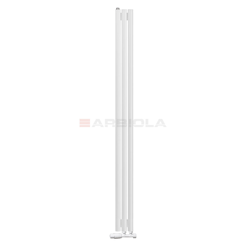 Arbiola Iris 42 V 1800-42-03 секции белый вертикальный радиатор c нижним подключением Arbiola Iris 42 V 1800-42-03 секции белый вертикальный радиатор c нижним подключением