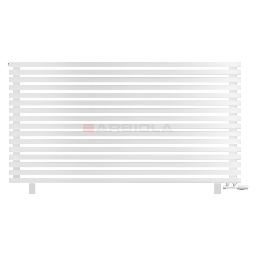 Arbiola Gorizont Ritmo VZ 2000-40-16 секций белый горизонтальный радиатор c нижним подключением (на ножках) Arbiola Gorizont Ritmo VZ 2000-40-16 секций белый горизонтальный радиатор c нижним подключением (на ножках)