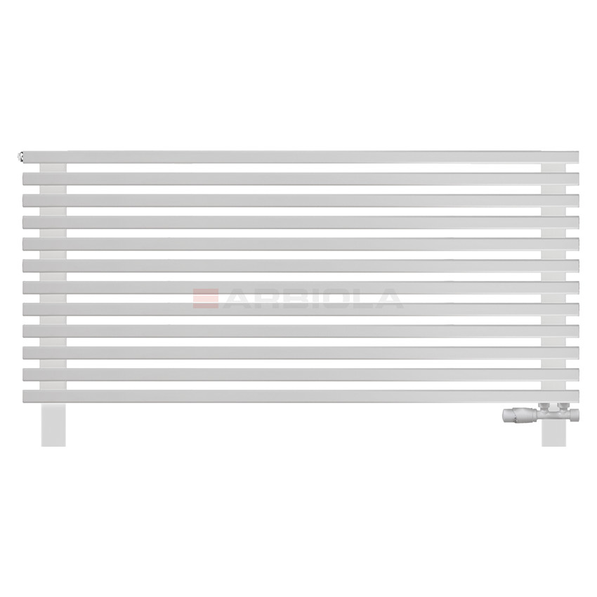 Arbiola Gorizont Compact VZ 1250-63-12 секции белый горизонтальный радиатор c нижним подключением с ножками Arbiola Gorizont Compact VZ 1250-63-12 секции белый горизонтальный радиатор c нижним подключением с ножками