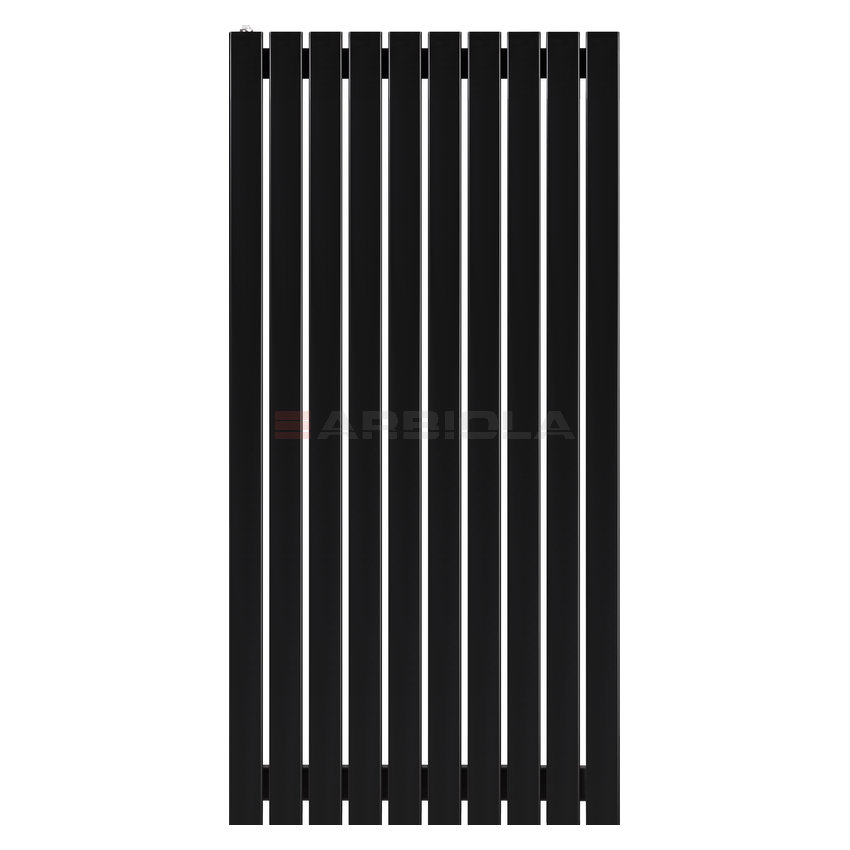 Arbiola Mono H 1200-60-10 секции черный вертикальный радиатор c боковым подключением