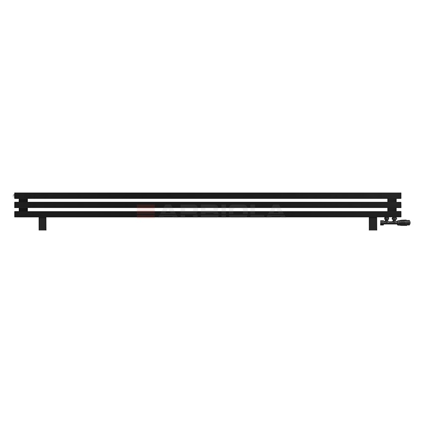 Arbiola Gorizont Ritmo VZ 2500-40-03 секции чёрный горизонтальный радиатор c нижним подключением (на ножках) Arbiola Gorizont Ritmo VZ 2500-40-03 секции чёрный горизонтальный радиатор c нижним подключением (на ножках)