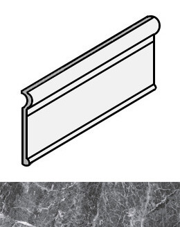 Caesar Anima Zoccolo Grey St.Laurent 15x30 см бордюр Caesar Anima Zoccolo Grey St.Laurent 15x30 см бордюр
