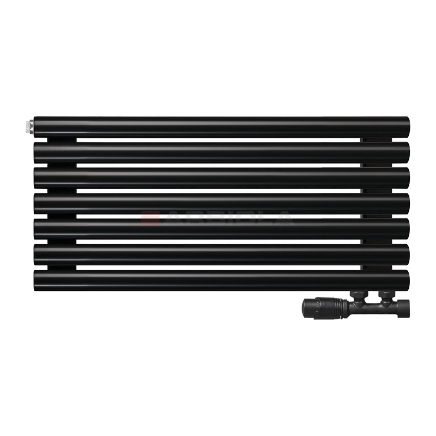 Arbiola Gorizont Iris V 1000-42-07 секции черный горизонтальный радиатор c нижним подключением Arbiola Gorizont Iris V 1000-42-07 секции черный горизонтальный радиатор c нижним подключением