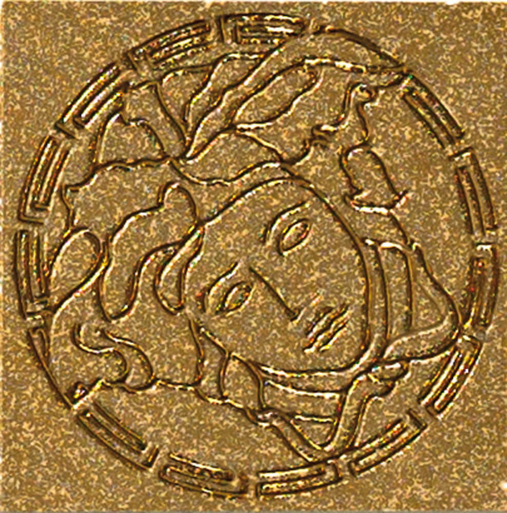 Versace Vanitas Girosp.Medusa Gold 9,8x9,8 см вставка Versace Vanitas Girosp.Medusa Gold 9,8x9,8 см вставка