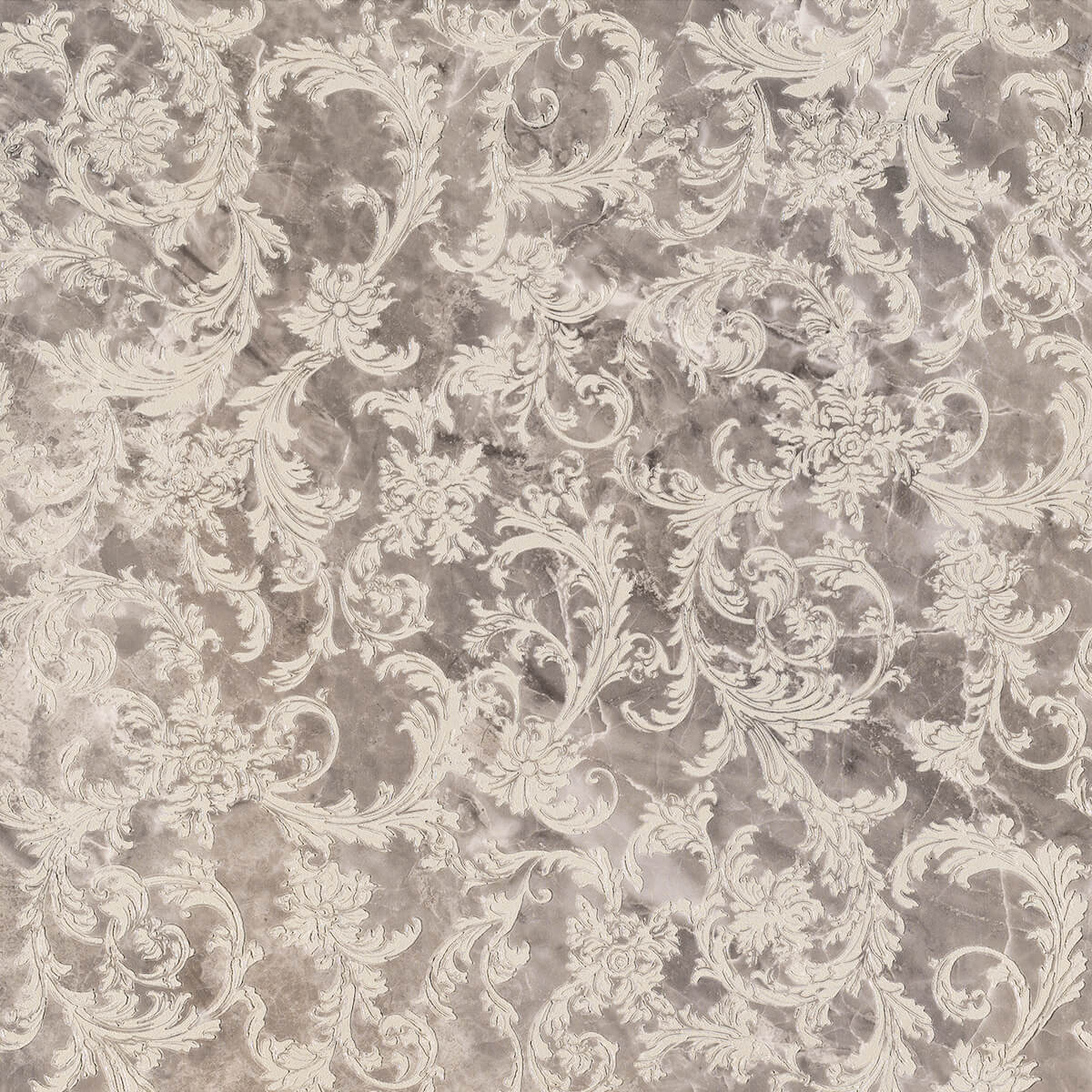 Versace Marble Mod.Barocco Grigio 58,5x58,5 см Декор Versace Marble Mod.Barocco Grigio 58,5x58,5 см Декор