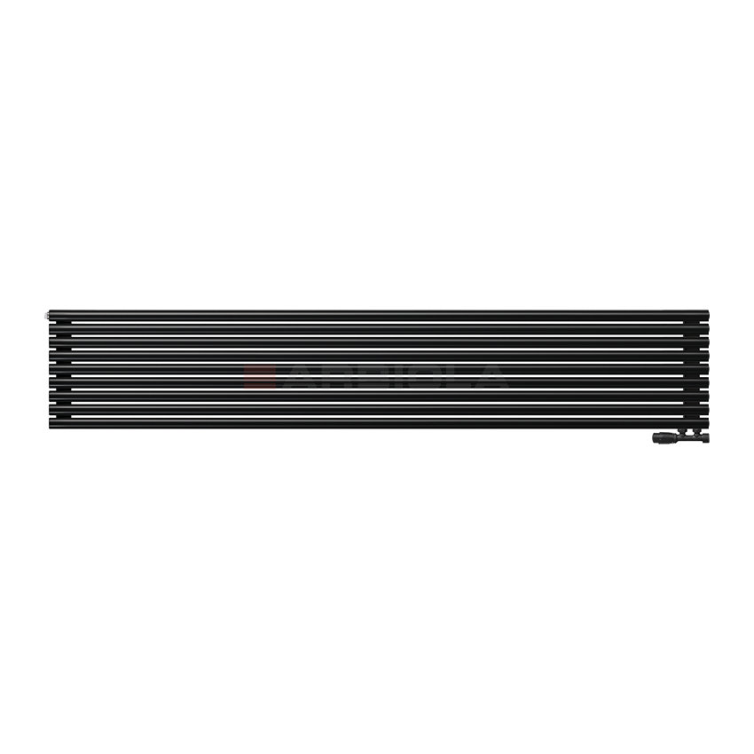 Arbiola Gorizont Iris V 2500-42-09 секции черный горизонтальный радиатор c нижним подключением Arbiola Gorizont Iris V 2500-42-09 секции черный горизонтальный радиатор c нижним подключением