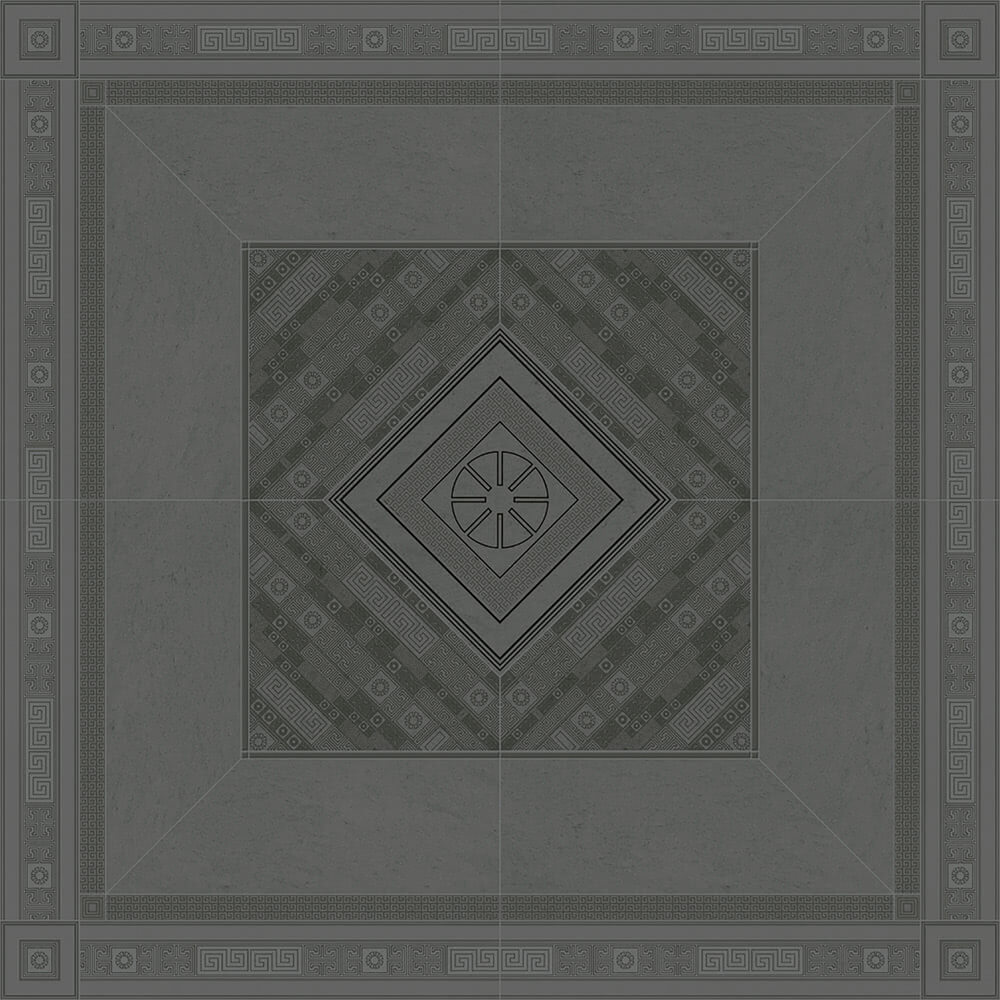 Versace Greek Rosone Antracite/Oro 160x160 см Декор Versace Greek Rosone Antracite/Oro 160x160 см Декор