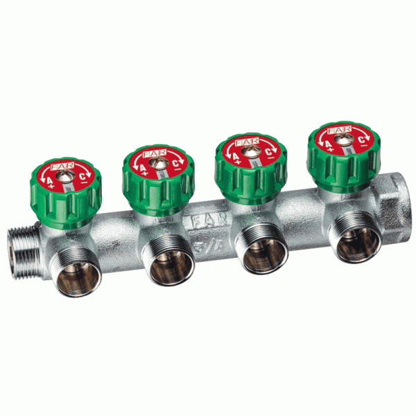 FAR 1 (ВР-НР) коллектор 4 выхода регулирующий М24х19 FAR 1 (ВР-НР) коллектор 4 выхода регулирующий М24х19