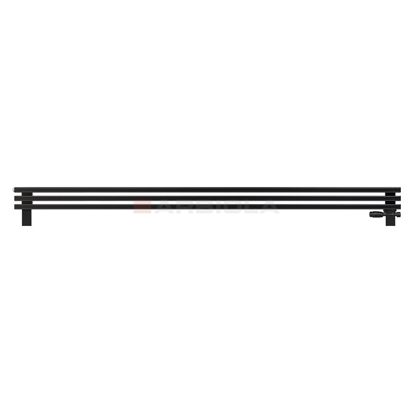 Arbiola Gorizont Compact VZ 2500-63-03 секции черный горизонтальный радиатор c нижним подключением с ножками Arbiola Gorizont Compact VZ 2500-63-03 секции черный горизонтальный радиатор c нижним подключением с ножками