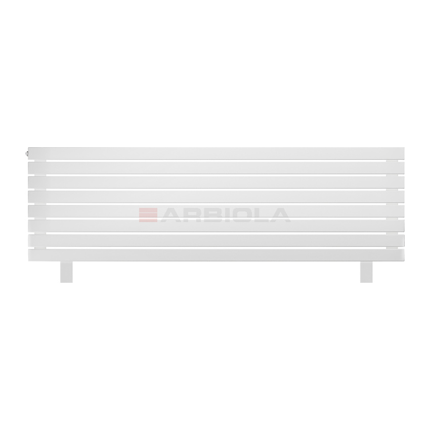 Arbiola Gorizont Liner HZ 1800-63-08 секции белый горизонтальный радиатор c боковым подключением с ножками
