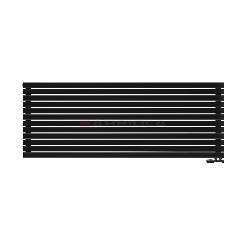 Arbiola Gorizont Liner V 2200-36-12 секции черный горизонтальный радиатор c нижним подключением Arbiola Gorizont Liner V 2200-36-12 секции черный горизонтальный радиатор c нижним подключением