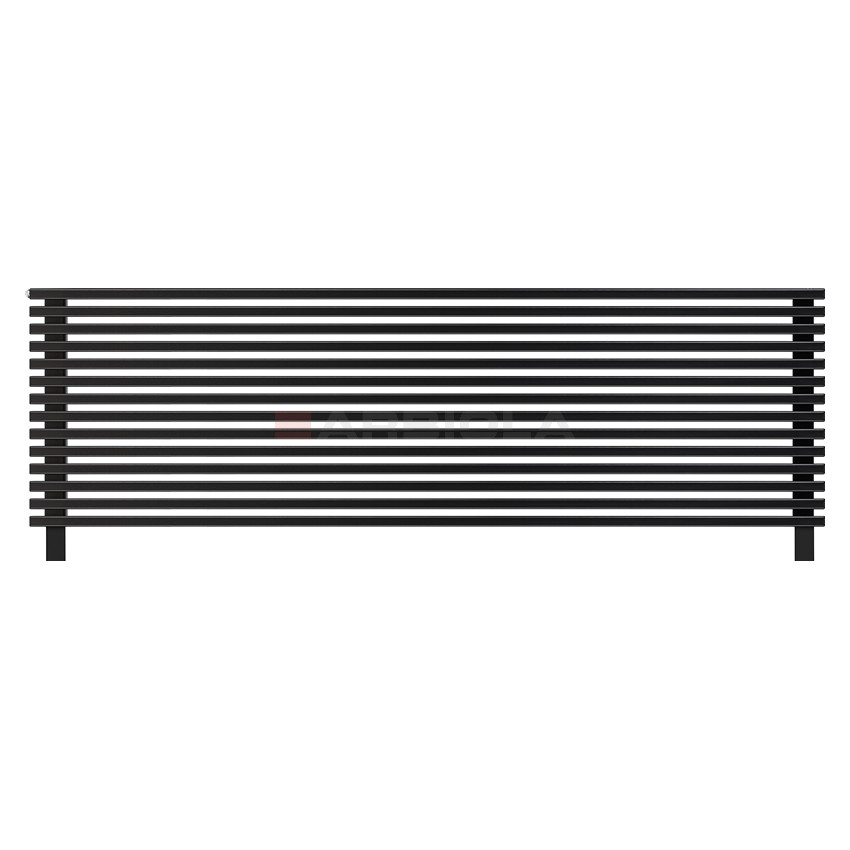Arbiola Gorizont Compact HZ 2000-63-14 секции черный горизонтальный радиатор c боковым подключением с ножками Arbiola Gorizont Compact HZ 2000-63-14 секции черный горизонтальный радиатор c боковым подключением с ножками