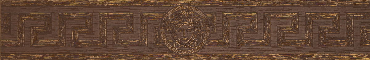 Versace Elite Fascia Medusa Greca Oro Moka 13x78,9 см Бордюр