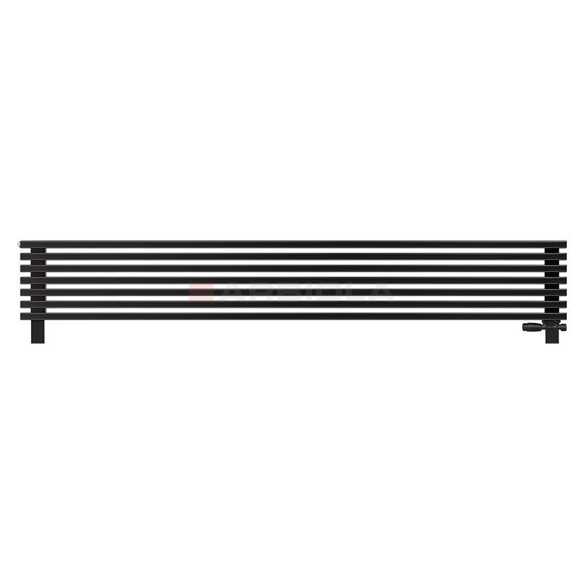 Arbiola Gorizont Compact VZ 2500-63-07 секции черный горизонтальный радиатор c нижним подключением с ножками Arbiola Gorizont Compact VZ 2500-63-07 секции черный горизонтальный радиатор c нижним подключением с ножками