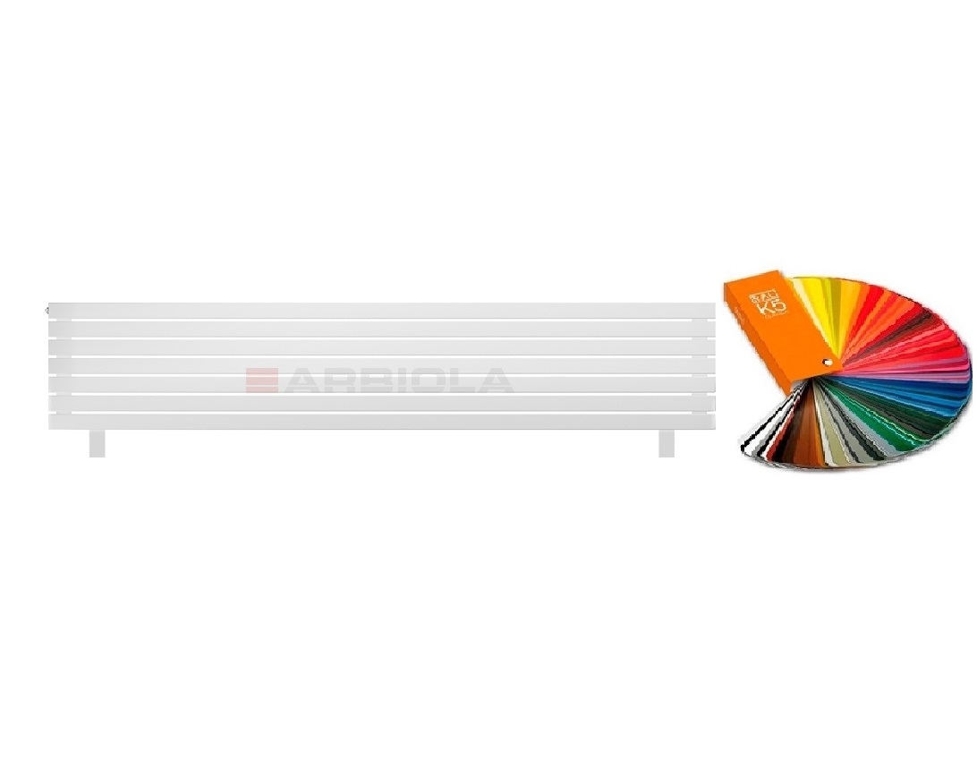 Arbiola Gorizont Liner HZ 2500-36-07 секции цветной горизонтальный радиатор c боковым подключением с ножками