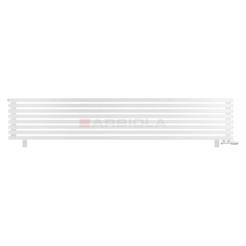 Arbiola Gorizont Ritmo VZ 2500-40-08 секций белый горизонтальный радиатор c нижним подключением (на ножках)