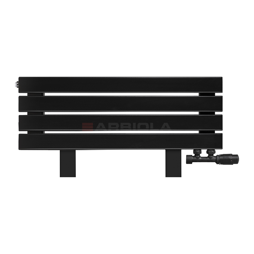 Arbiola Gorizont Liner VZ 1000-63-04 секции черный горизонтальный радиатор c нижним подключением с ножками Arbiola Gorizont Liner VZ 1000-63-04 секции черный горизонтальный радиатор c нижним подключением с ножками
