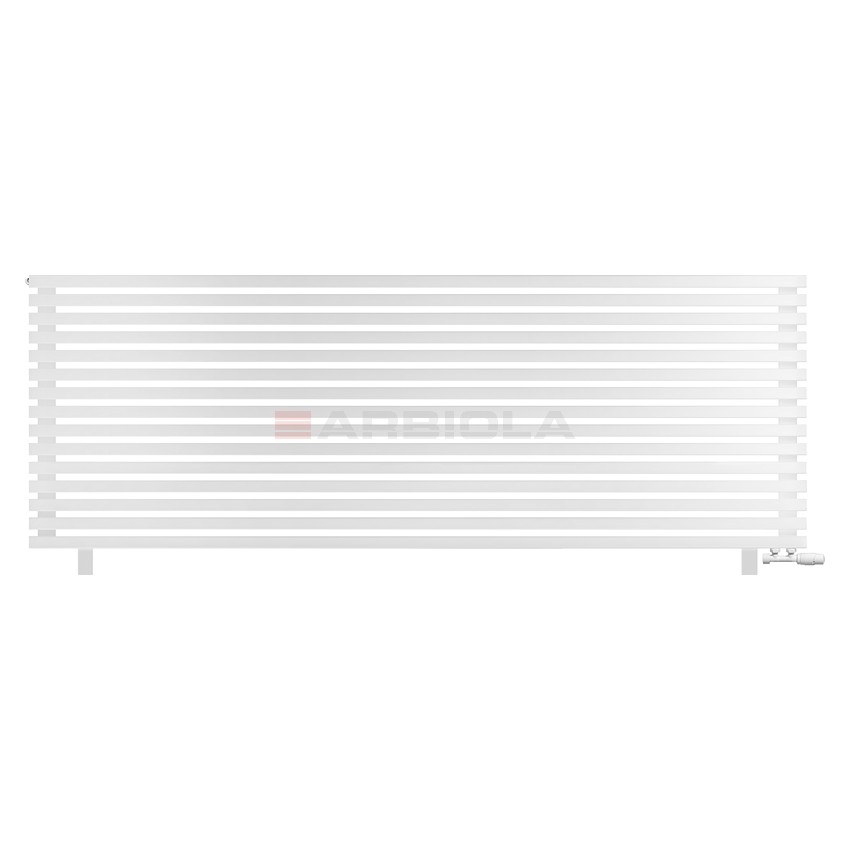 Arbiola Gorizont Ritmo VZ 2500-40-15 секций белый горизонтальный радиатор c нижним подключением (на ножках)