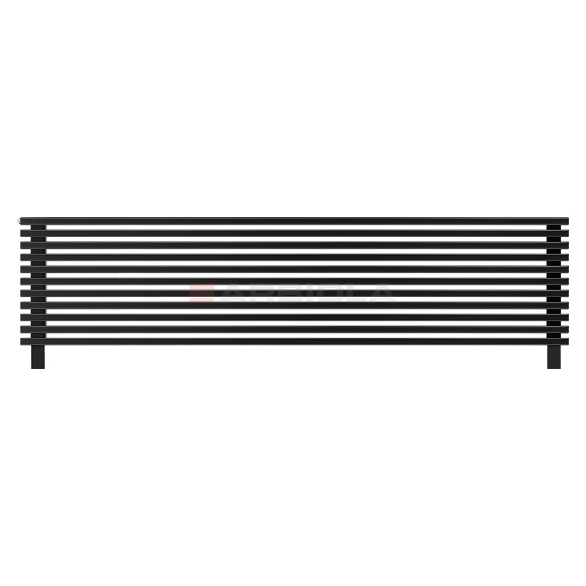 Arbiola Gorizont Compact HZ 2500-63-11 секции черный горизонтальный радиатор c боковым подключением с ножками