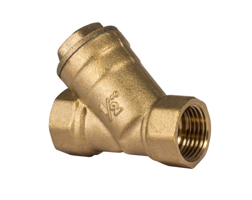 Фильтр-грязевик Unipump Y-образный латунный сетчатый 1/2" Фильтр-грязевик Unipump Y-образный латунный сетчатый 1/2"