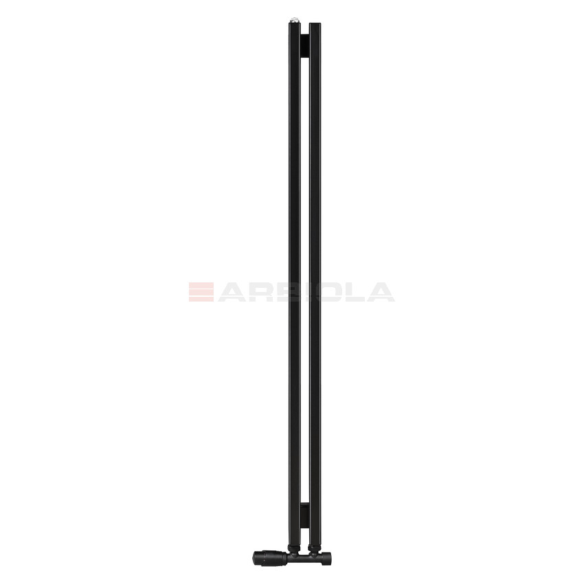 Arbiola Compact V 1200-63-02 секции черный вертикальный радиатор c нижним подключением Arbiola Compact V 1200-63-02 секции черный вертикальный радиатор c нижним подключением