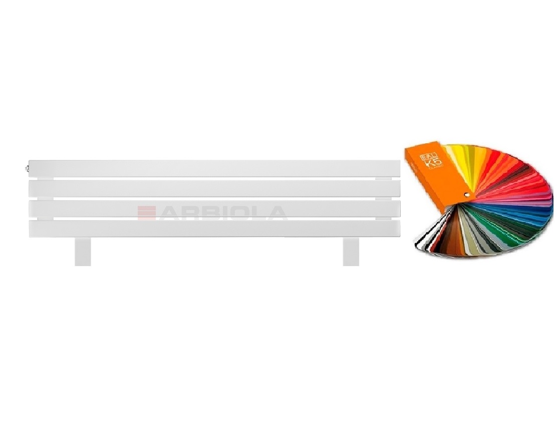 Arbiola Gorizont Liner HZ 1500-63-04 секции цветной горизонтальный радиатор c боковым подключением с ножками