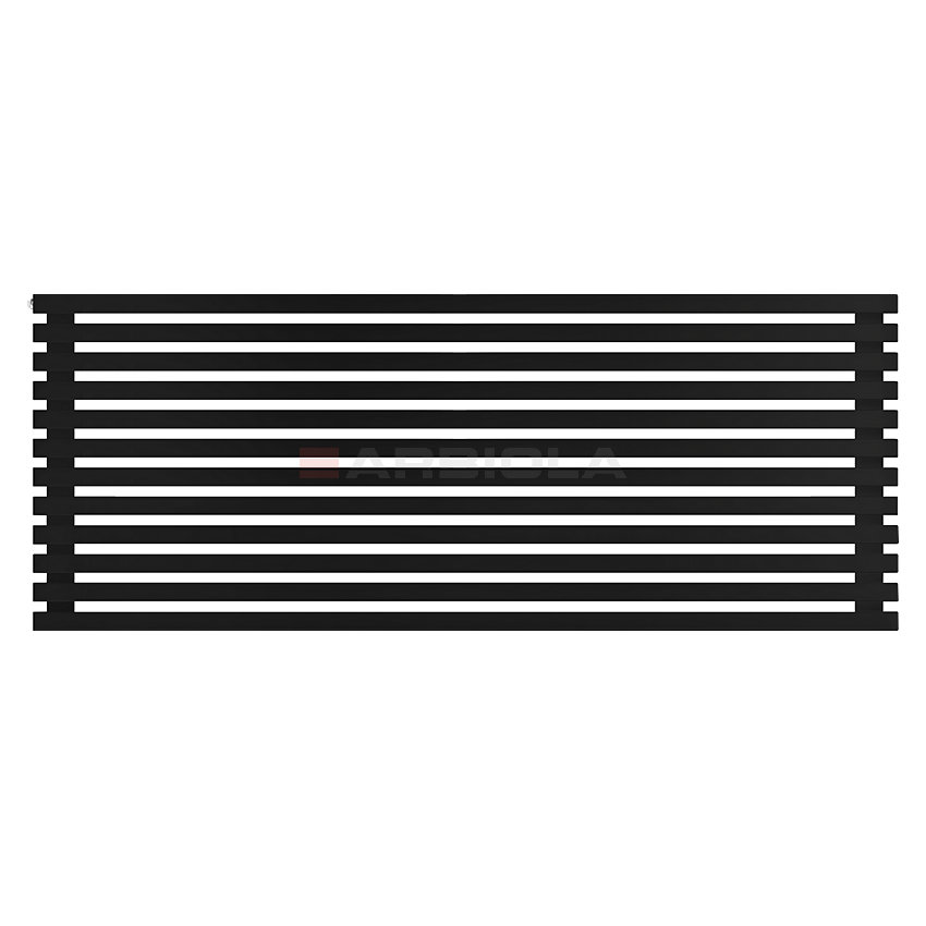 Arbiola Gorizont Ritmo H 2000-40-12 секций чёрный горизонтальный радиатор c боковым подключением