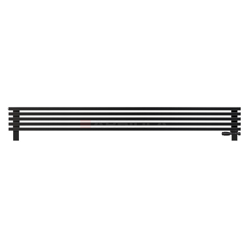 Arbiola Gorizont Compact VZ 2500-63-05 секции черный горизонтальный радиатор c нижним подключением с ножками
