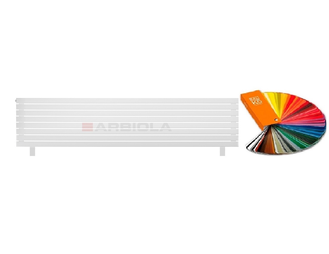 Arbiola Gorizont Liner HZ 2500-63-08 секции цветной горизонтальный радиатор c боковым подключением с ножками