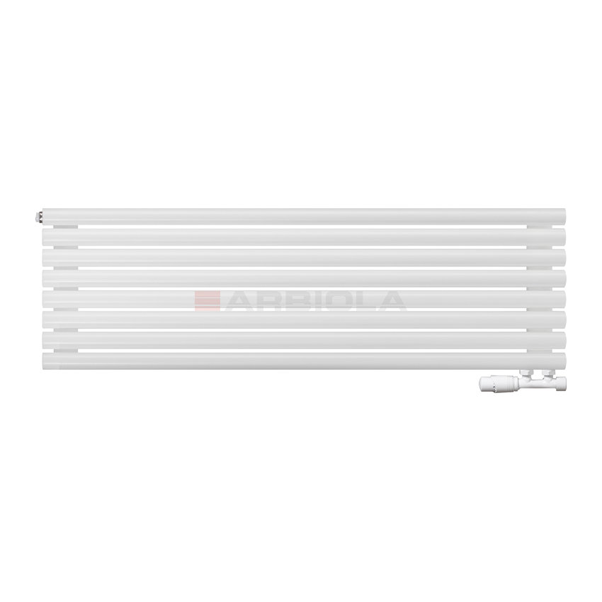 Arbiola Gorizont Iris V 1250-42-08 секции белый горизонтальный радиатор c нижним подключением Arbiola Gorizont Iris V 1250-42-08 секции белый горизонтальный радиатор c нижним подключением