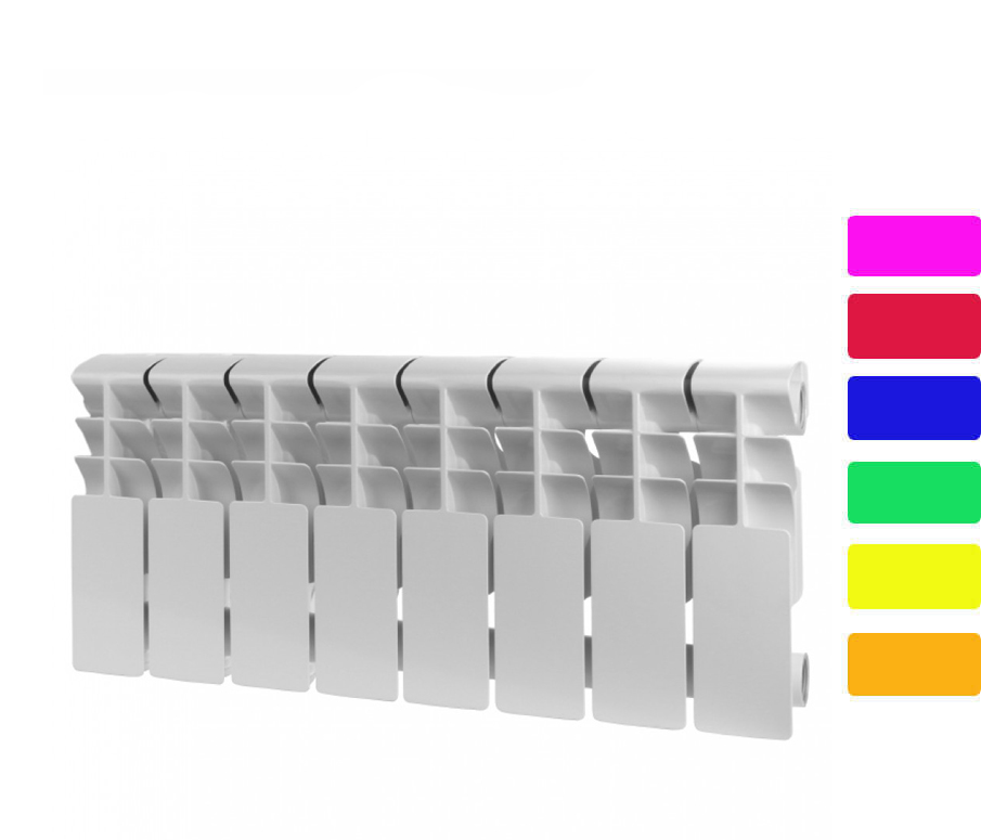 Rommer Plus Bm 200 - 02 секции секционный биметаллический радиатор Rommer Plus Bm 200 - 02 секции секционный биметаллический радиатор