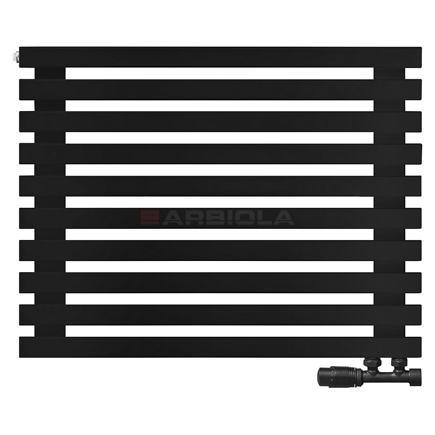 Arbiola Ritmo Gorizont V 1000-40-10 секций чёрный горизонтальный радиатор c нижним подключением