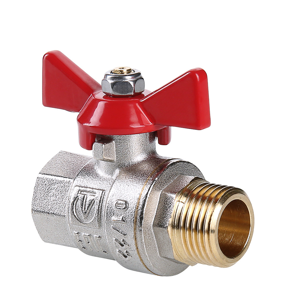 Valtec Base 1/2" Кран шаровой внутренняя/наружная резьба рукоятка бабочка Valtec Base 1/2" Кран шаровой внутренняя/наружная резьба рукоятка бабочка