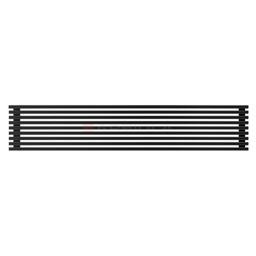 Arbiola Gorizont Compact H 2000-63-09 секции черный горизонтальный радиатор c боковым подключением Arbiola Gorizont Compact H 2000-63-09 секции черный горизонтальный радиатор c боковым подключением