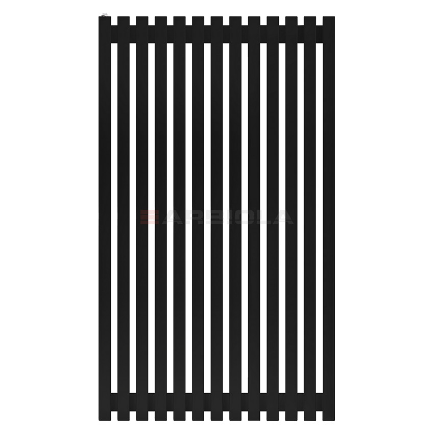 Arbiola Ritmo H 1250-40-13 секции черный вертикальный радиатор c боковым подключением