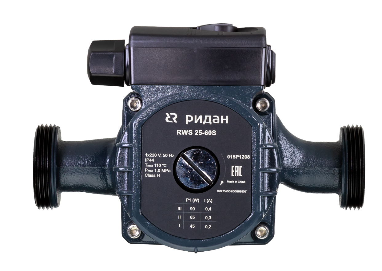 Ридан RWS 25-40S длина 180 мм Насос циркуляционный Ридан RWS 25-40S длина 180 мм Насос циркуляционный