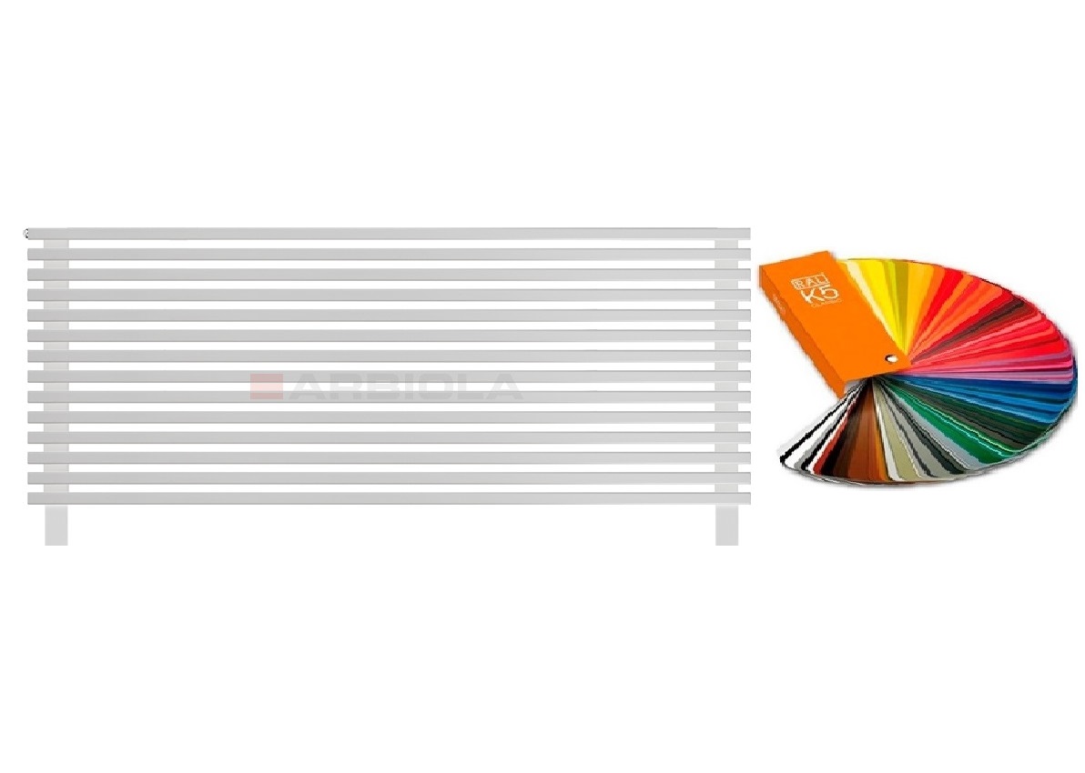 Arbiola Gorizont Compact VZ 1800-63-14 секции цветной горизонтальный радиатор c нижним подключением с ножками